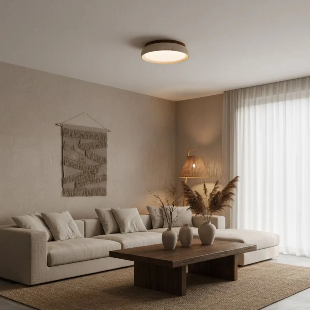 Houten LED Plafondlamp - Depiara Lumière - Afbeelding 5
