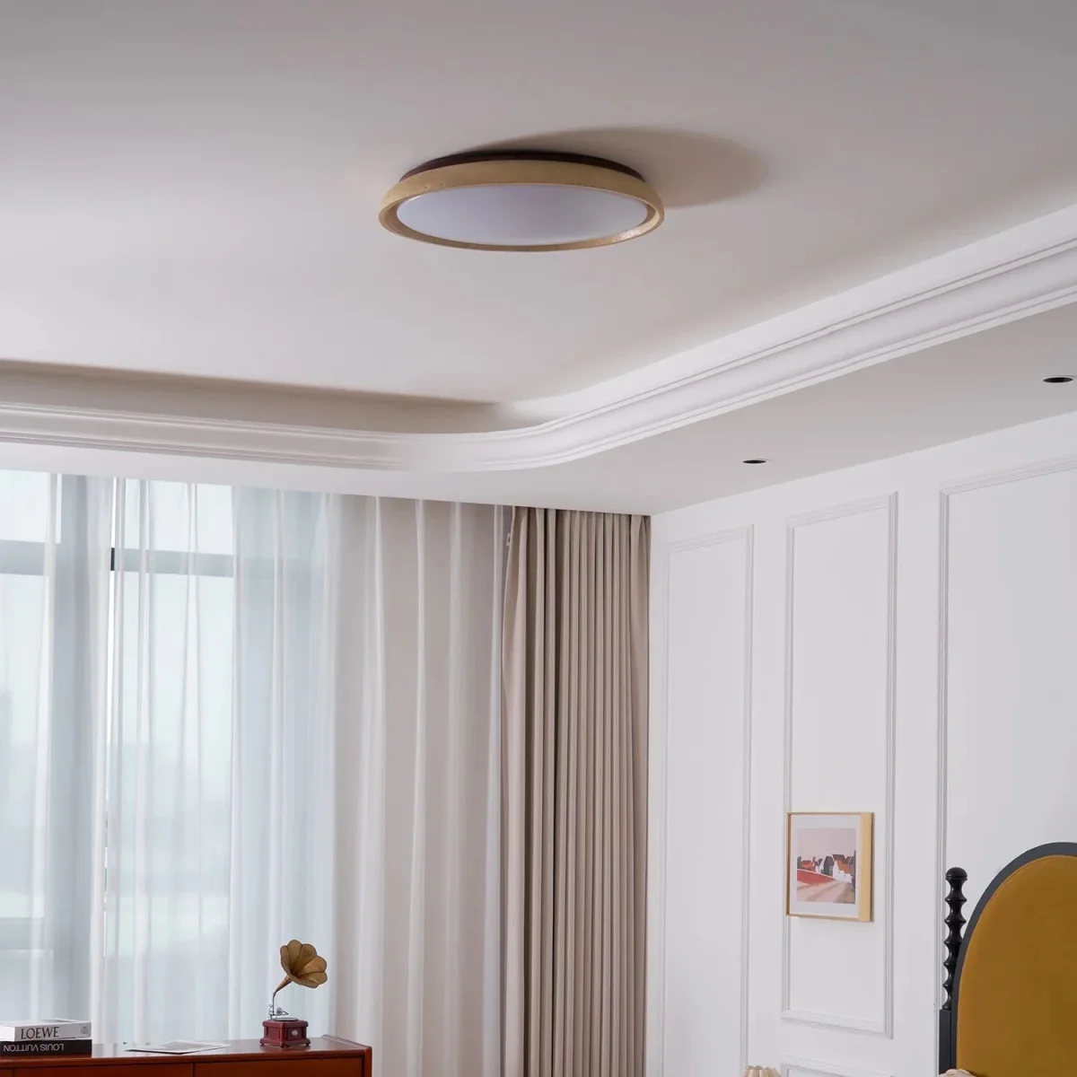 Houten LED Plafondlamp - Depiara Lumière - Afbeelding 7