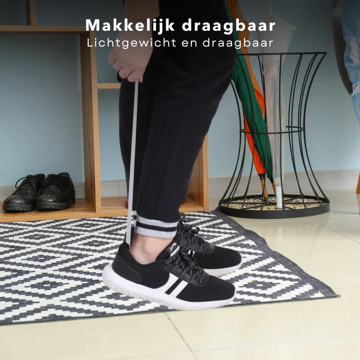 Cheqo® RVS Schoenlepel - Schoentrekker - Lange Schoenlepel - Schoenen Lepel - Ergonomisch Design - 51x4 cm - Duurzaam Metaal - Afbeelding 7
